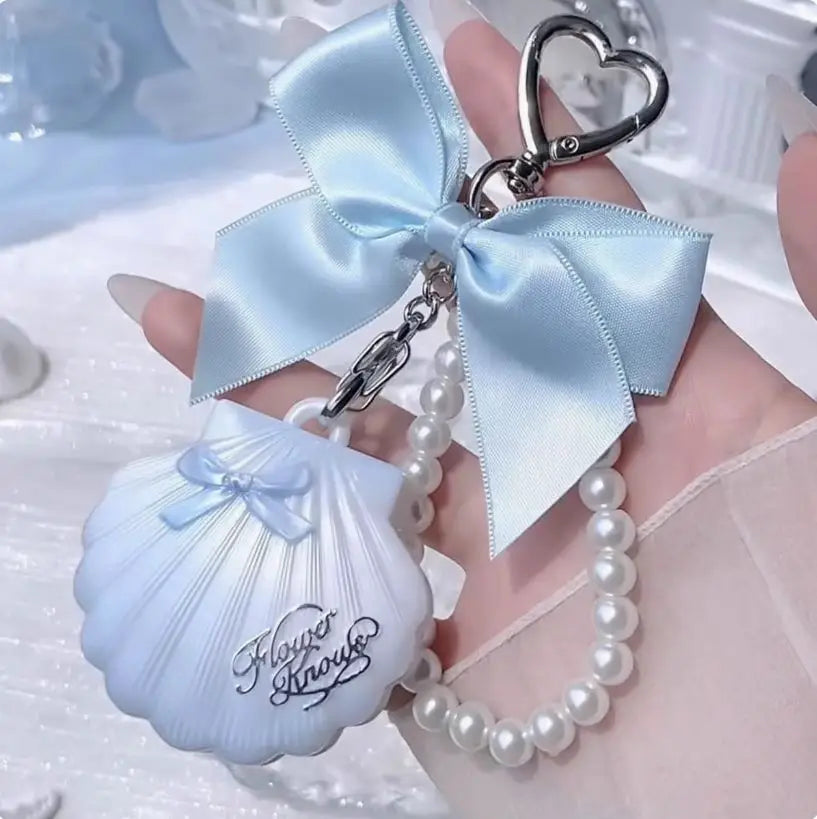 Flower Knows Shells Pearl Jewel Collection Highlighter Balm Moonlight Zpaxo Blue Tears