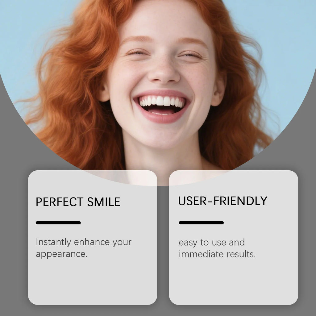 Cosmetic Denture Kit - Skin-Friendly & Comfortable, Easy-Wear Natural Fit, Instant Smile Aesthetic Improvement For Occasions Zpaxo