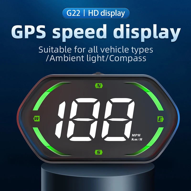 USB GPS HUD Speedometer KMH MPH Head-Up Display for Car & Truck