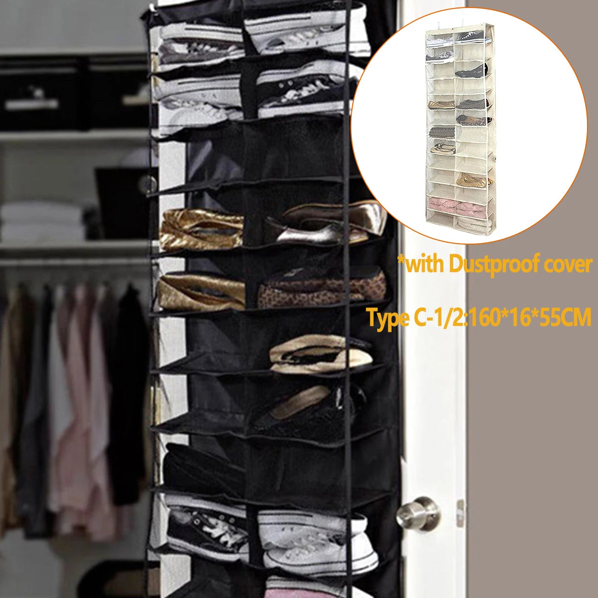 Multi Layer Hanging Bag Drawer Box Storage Universal Wardrobe Cloth Underwear Organizer Hanger Bag Household Supplies Shoe Rack Zpaxo