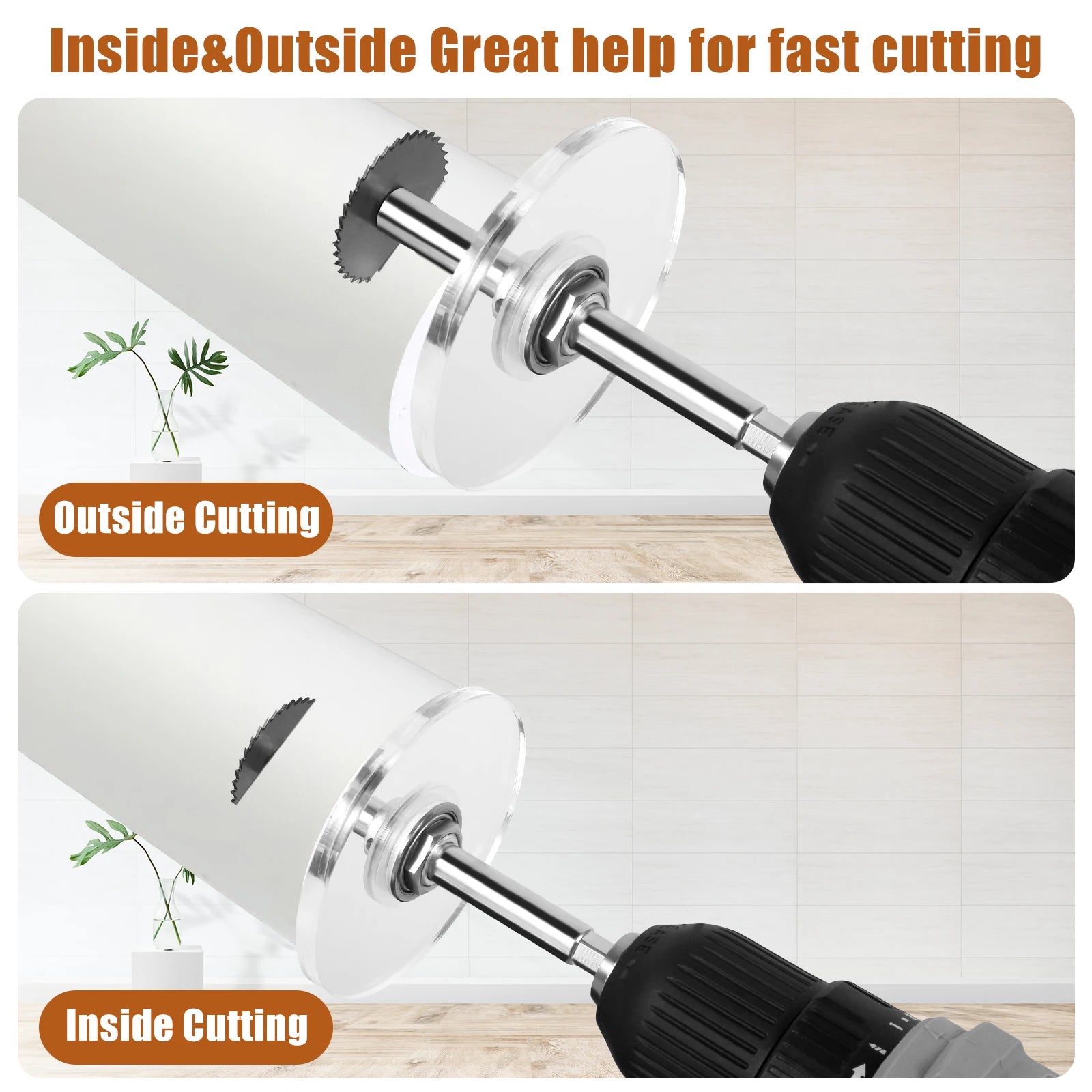 22-50 mm Circular Saw Blade Set & Pipe Cutting Positioner ABS Pipe Cutting Disc High Speed Steel Inside Plumbing Repairing Tools Zpaxo