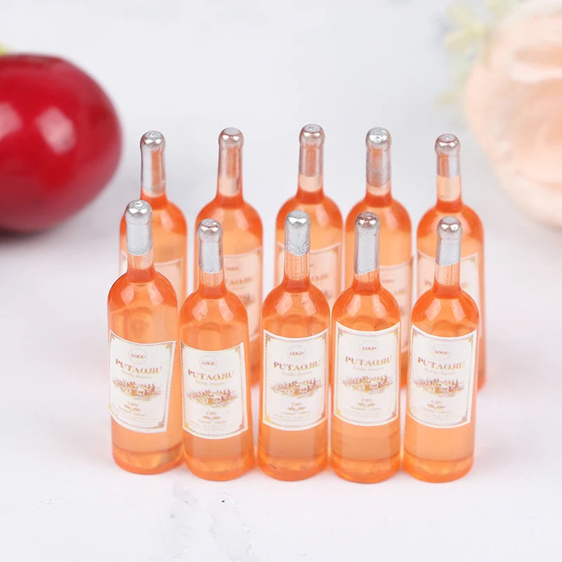 1 12 Dollhouse Miniature Bottles Red Wine Kitchen Food Toys Zpaxo Yellow