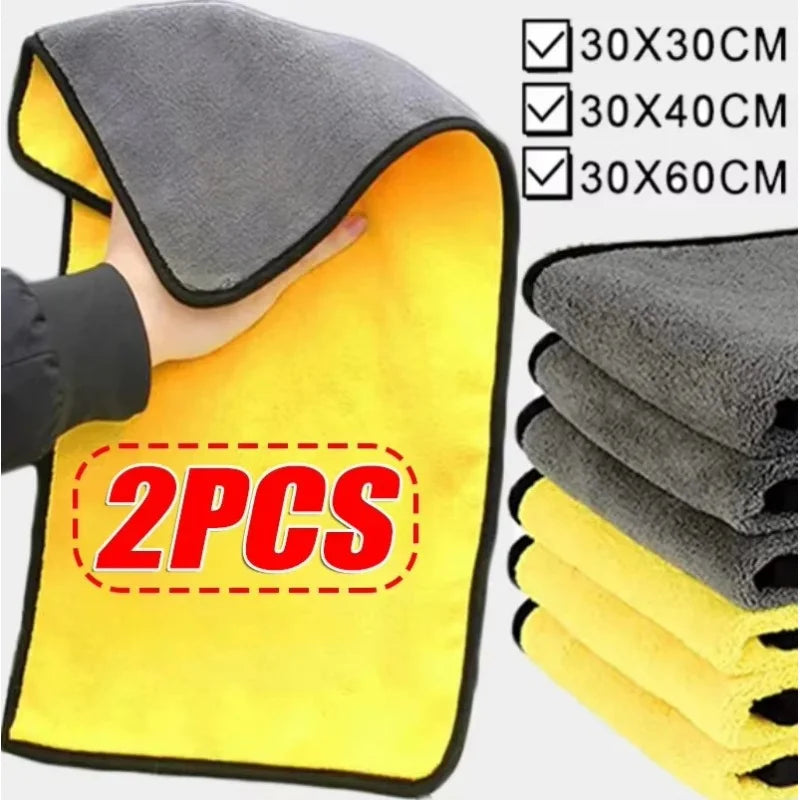 Microfiber Car Detailing Towels 500GSM – Soft Drying Cloth Pack