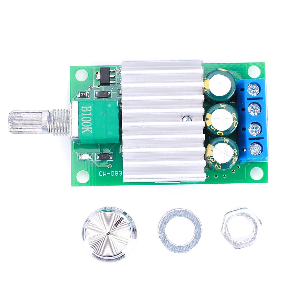10A 12V-30V PWM DC Motor Speed Controller 12V 24V Adjustable Zpaxo