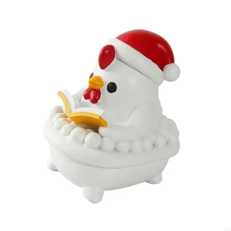 Holiday Snowman Figurine Nontoxic Resin Christmas Decoration Tabletop