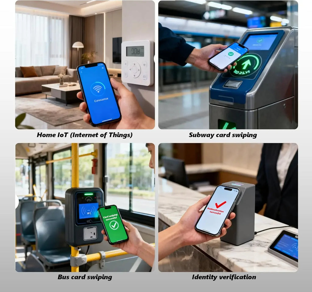10 Ntag 215 NFC Phone Available RFID Tag Stickers Adhesive Label Zpaxo