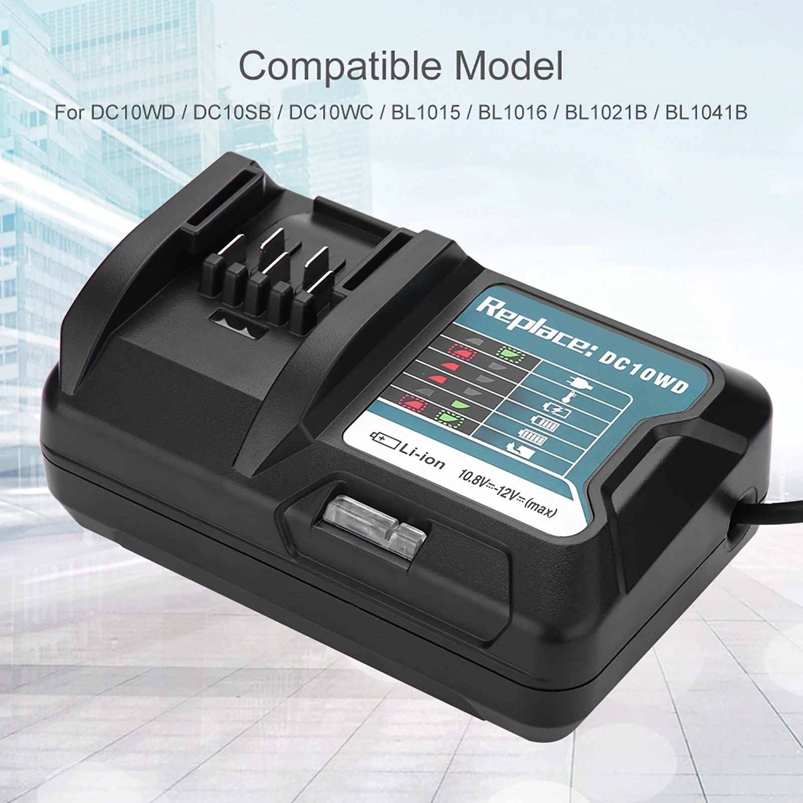 Fast Lithium Battery Charger 10 8V 12V Makita DC10WD BL1015 EU US