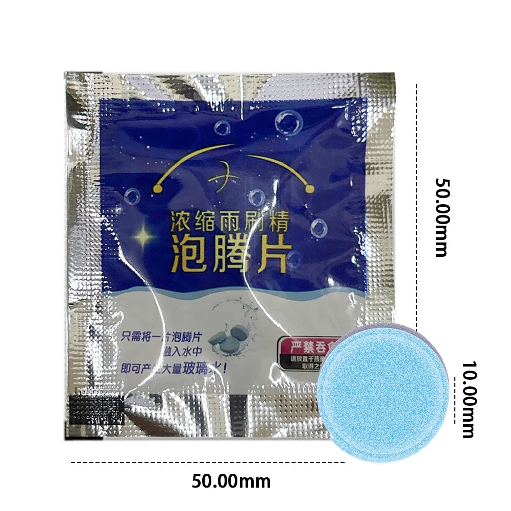 500- Car Windscreen Solid Cleaner Effervescent Tablet Auto Dust Wiper