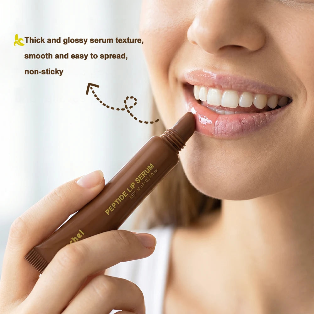 Peptide Lip Serum Instant Hydration Deep Nourishment Anti-Oxidation Smooth Fine Lines Plumping High Gloss Glass Lip Makeup Zpaxo