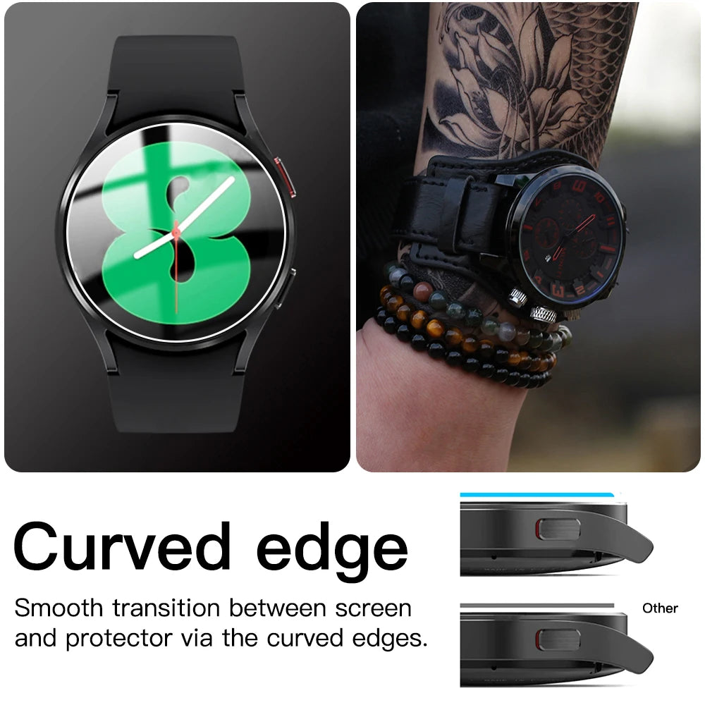 5PCS Tempered Glass For Samsung Galaxy Watch 7 6 5 4 Screen Protector For Galaxy Watch 5 Pro 6 Classic 47MM 45MM 44MM 43MM 40MM Zpaxo