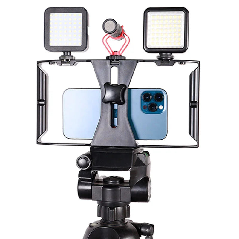 Video Camera Cage Stabilizer Mount Holder Handheld Frame Film Rig Vlog Phone Zpaxo