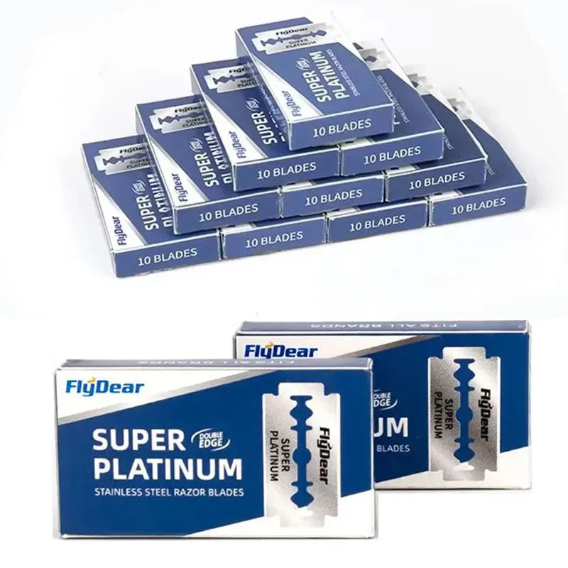 Double-Sided Stainless Steel Razor Blades – 10/40/80 Pack