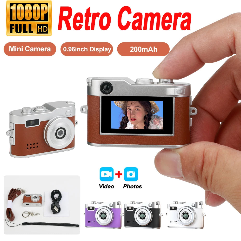 Mini Retro Campus Digital Camera HD Outdoor Travel Photo Portable