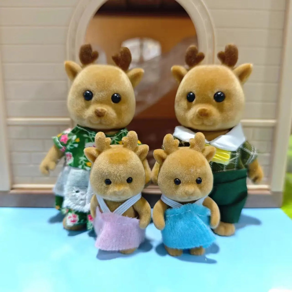 Dollhouse 1 12 Simulation Forest Family Doll Reindeer Panda Animal Zpaxo Elk family