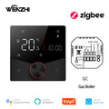 ZigBee/Wifi Warm Floor Room Heating Thermostat Temperature Controller For Water/Electric/Gas Boiler Tuya Smart Life Alexa Home Zpaxo Black 009-GC ZigBee