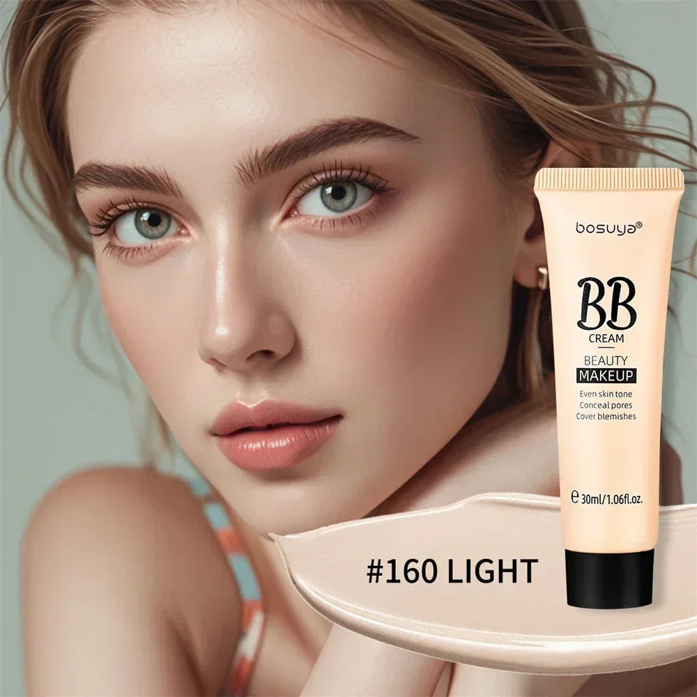 Natural Coffee BB Cream Whitening Waterproof Lasting Moisturizing Foundation Full Cover Facial Blemishes Acne Concealer Cosmetic Zpaxo 160-LIGHT
