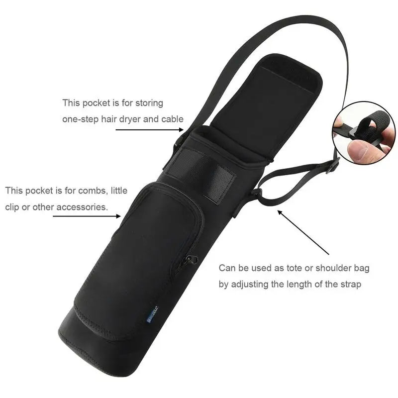Waterproof Hair Dryer Travel Case – Heat-Resistant Storage Bag Hair Tool Travel Bag Zpaxo