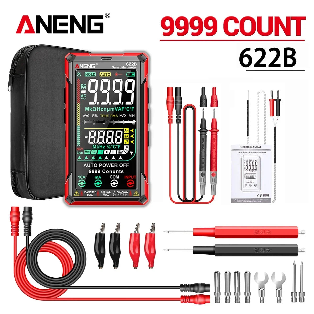 ANENG 622B Multitesters Multimeter Infrared Laser Designator Analog
