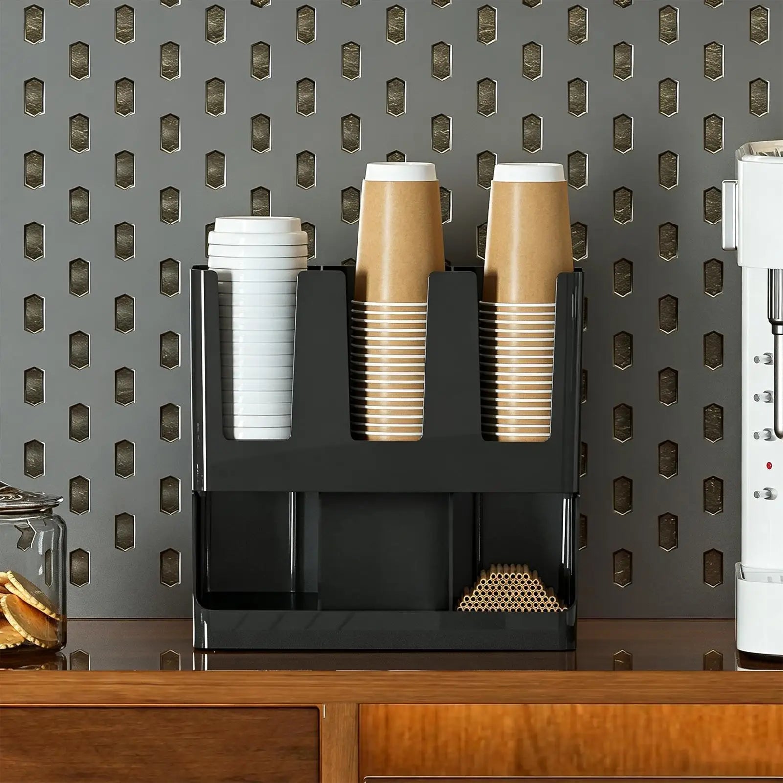 Coffee Organizer Station Large Capacity Storage Rack Countertop Pods