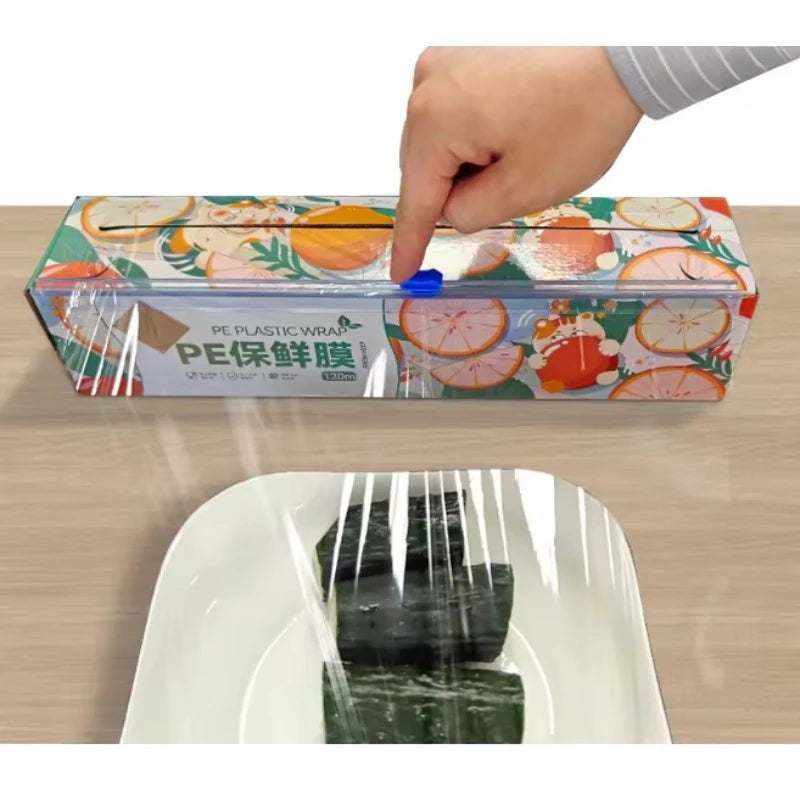 Kitchen Wrap Organizer Cutter 3-in-1 Storage Plastic Foil Wax Paper