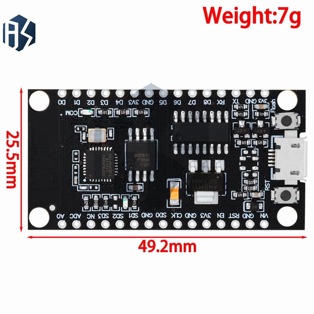 ESP8266 NodeMCU V3 Development Board CH340G USB-C Wi-fi Module 4MB Zpaxo