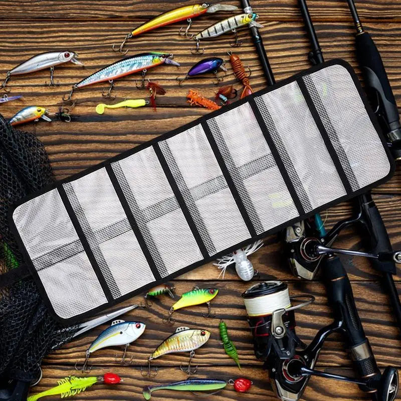 Fishing Lure Wraps PVC Roll Up Bait Protective Covers Portable