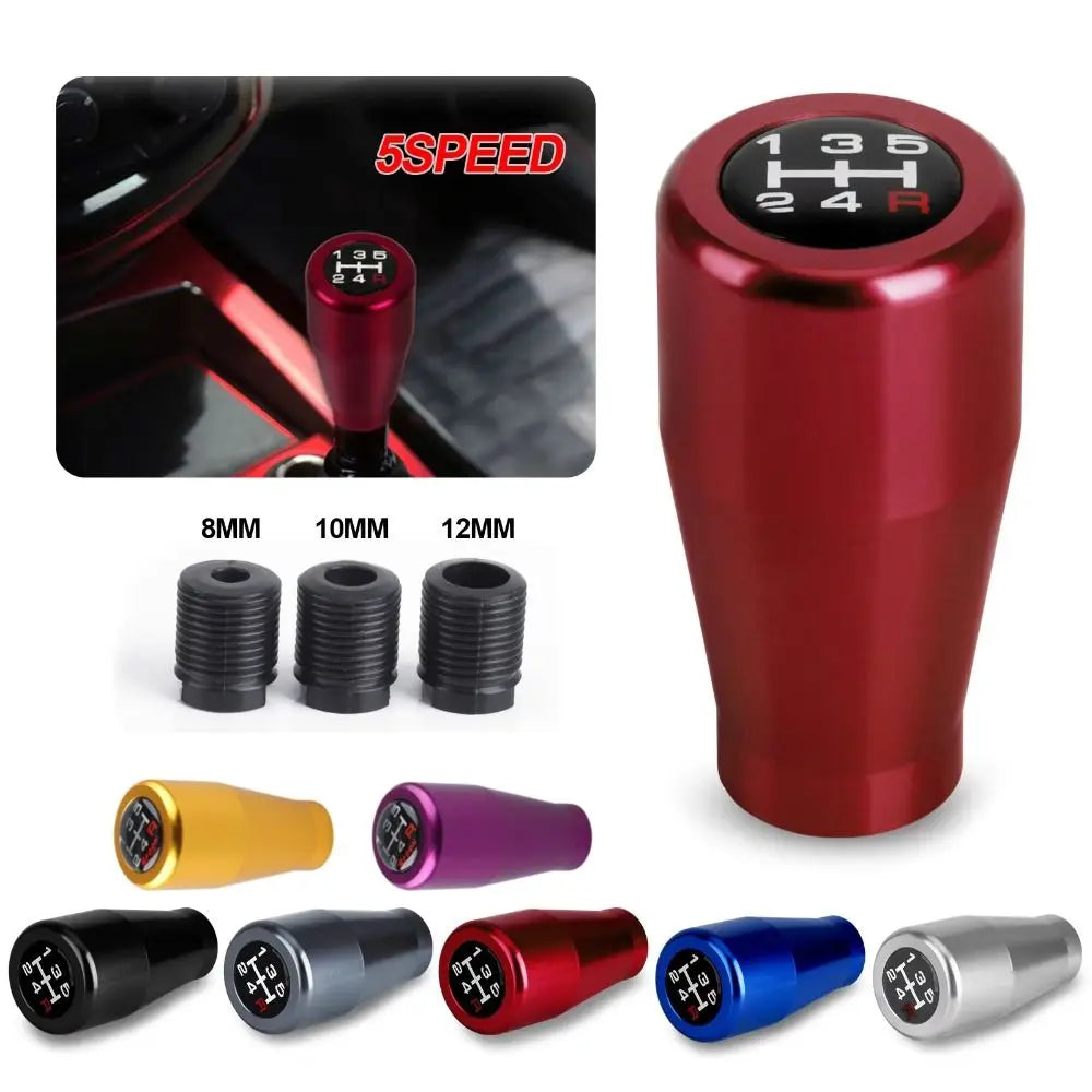 Classic Universal Racing Gear Shifter Knob 5 Speed Aluminum Alloy Zpaxo