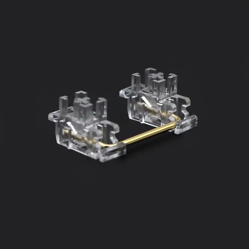 652F Mechanical Keyboard Satellite Shaft Transparent 6.25U Plate Screw Stabilizer Zpaxo