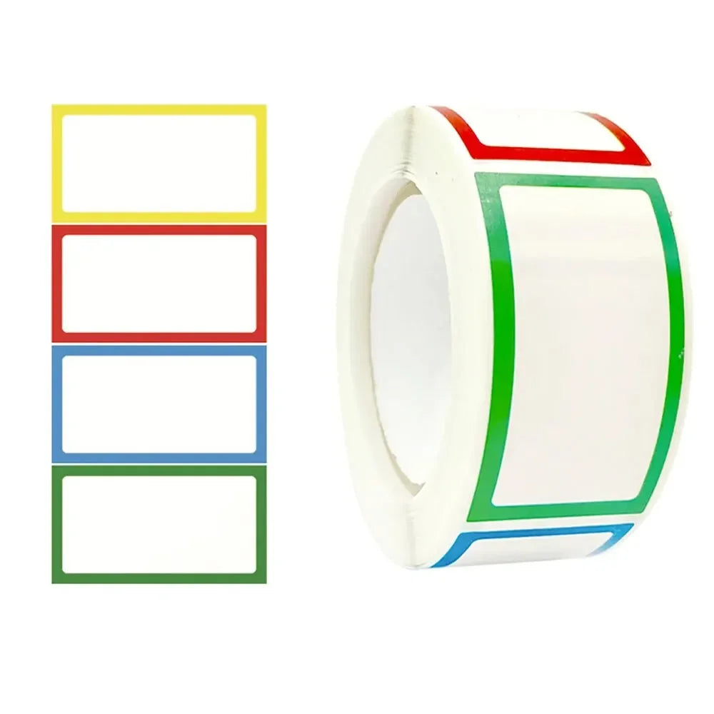Waterproof Colored Labels Stickers Color-Coding Removable Labels Solid Colors Tags for Inventory Address File Classification Zpaxo