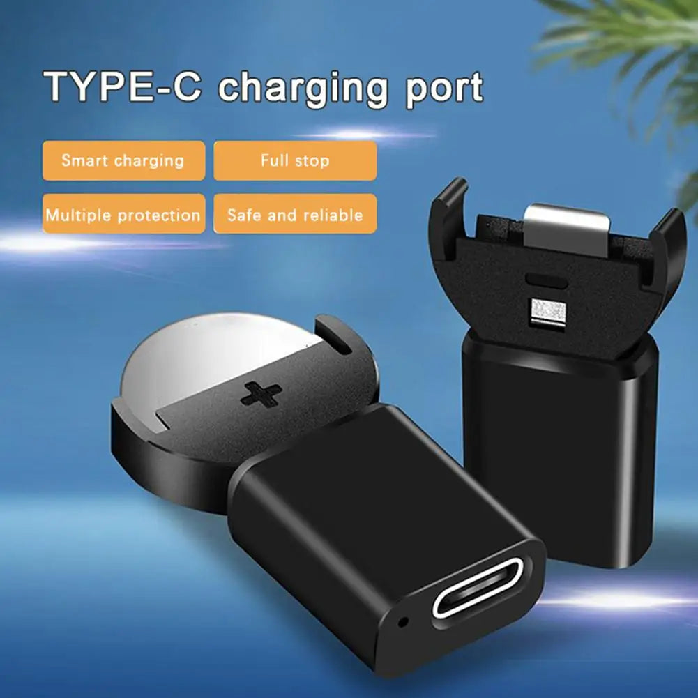 USB-C Lithium Coin Battery Charger – LIR2032 LIR2025 LIR1632 Coin Battery Charger Zpaxo