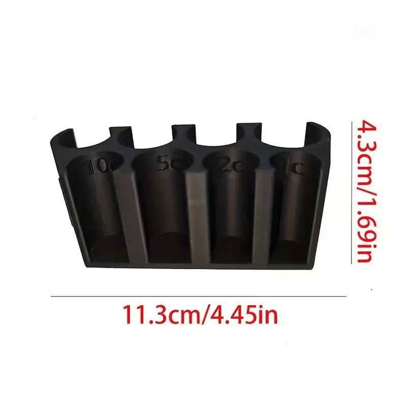1pcs Black Coin Storage Box – for Euro Coins & Change, Ideal Gift Christmas, Friday Cyber Monday Zpaxo