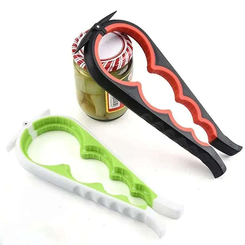 4-in-1 Multi-Function Bottle & Can Opener – Anti-Slip Grip Bottle & Can Opener Zpaxo