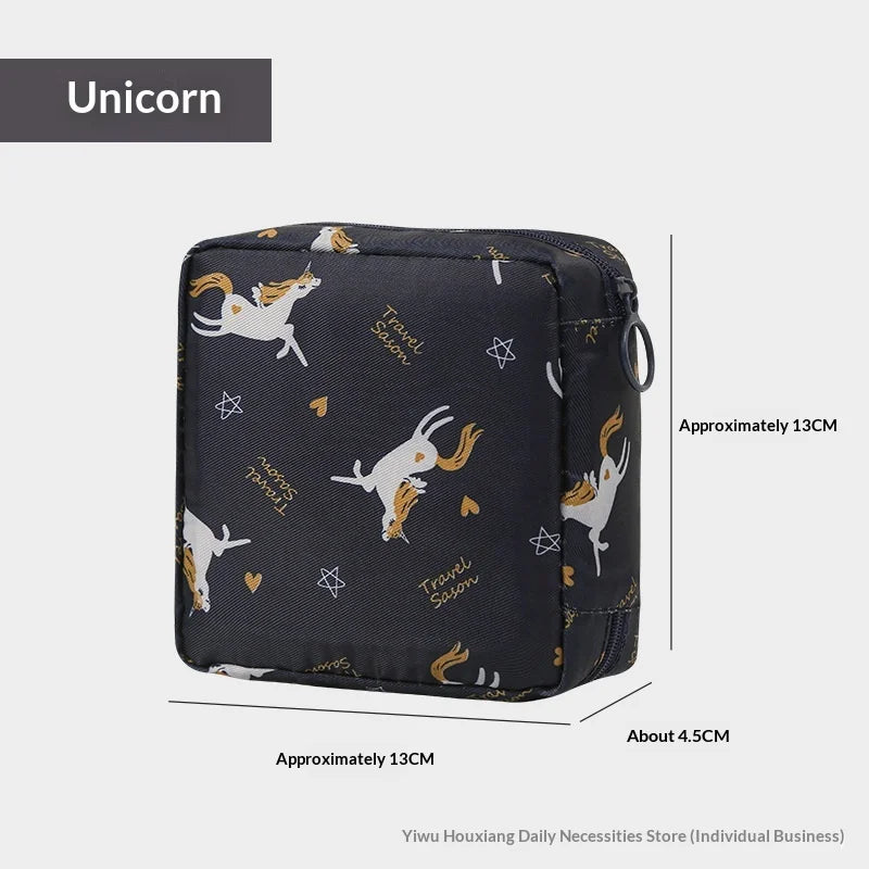 CMWomen Sanitary Napkin Tampon Storage Bag Portable Waterproof Zpaxo E