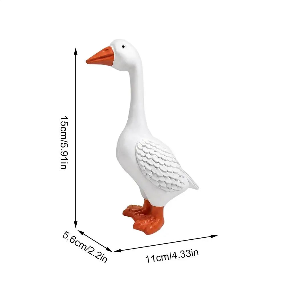 Porch Goose Statue 1PC Resin statue Goose Decor for Porch Outdoor Garden Yard Lawn Patio Entryway Farmhouse Home Decor Zpaxo 01