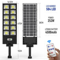 Outdoor Solar Street Light Power Sensor Remote Control Wall Flood Zpaxo 504LED-B6 China Mainland