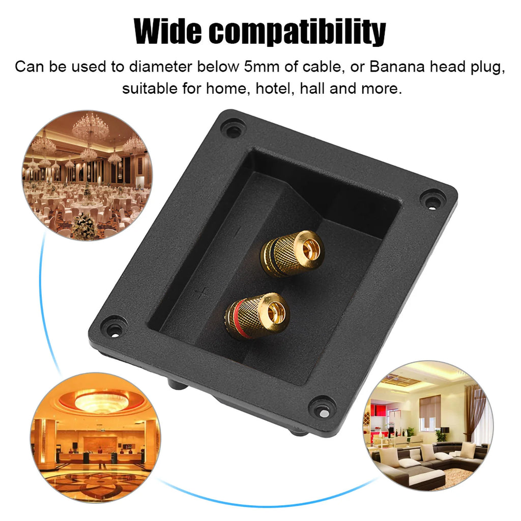 Terminal Box Acoustic Components Hifi Speaker 2 Copper Binding Post