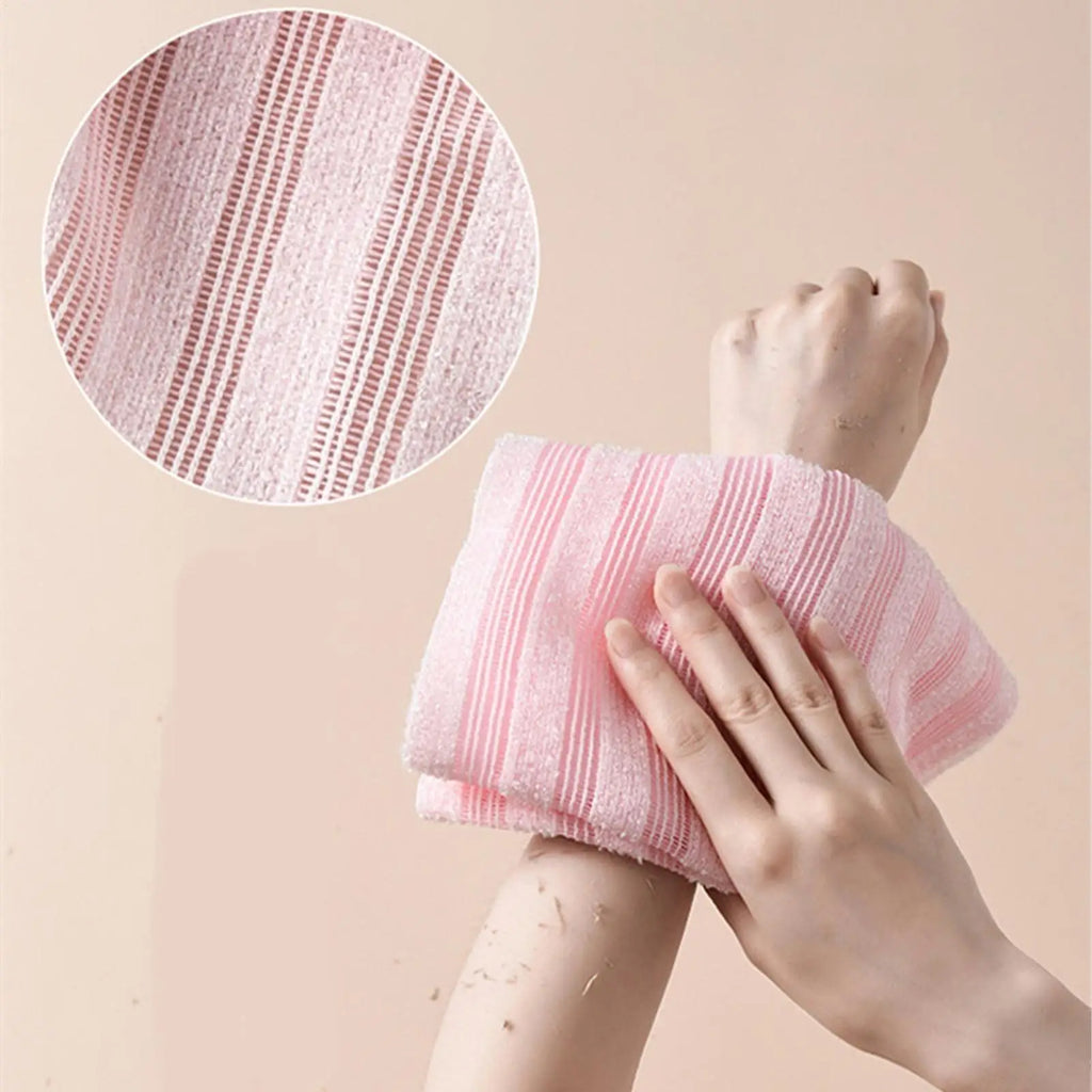 Exfoliating Back Scrubber Towel – Body Wash Cloth for Shower Body Exfoliating Scrubber Zpaxo
