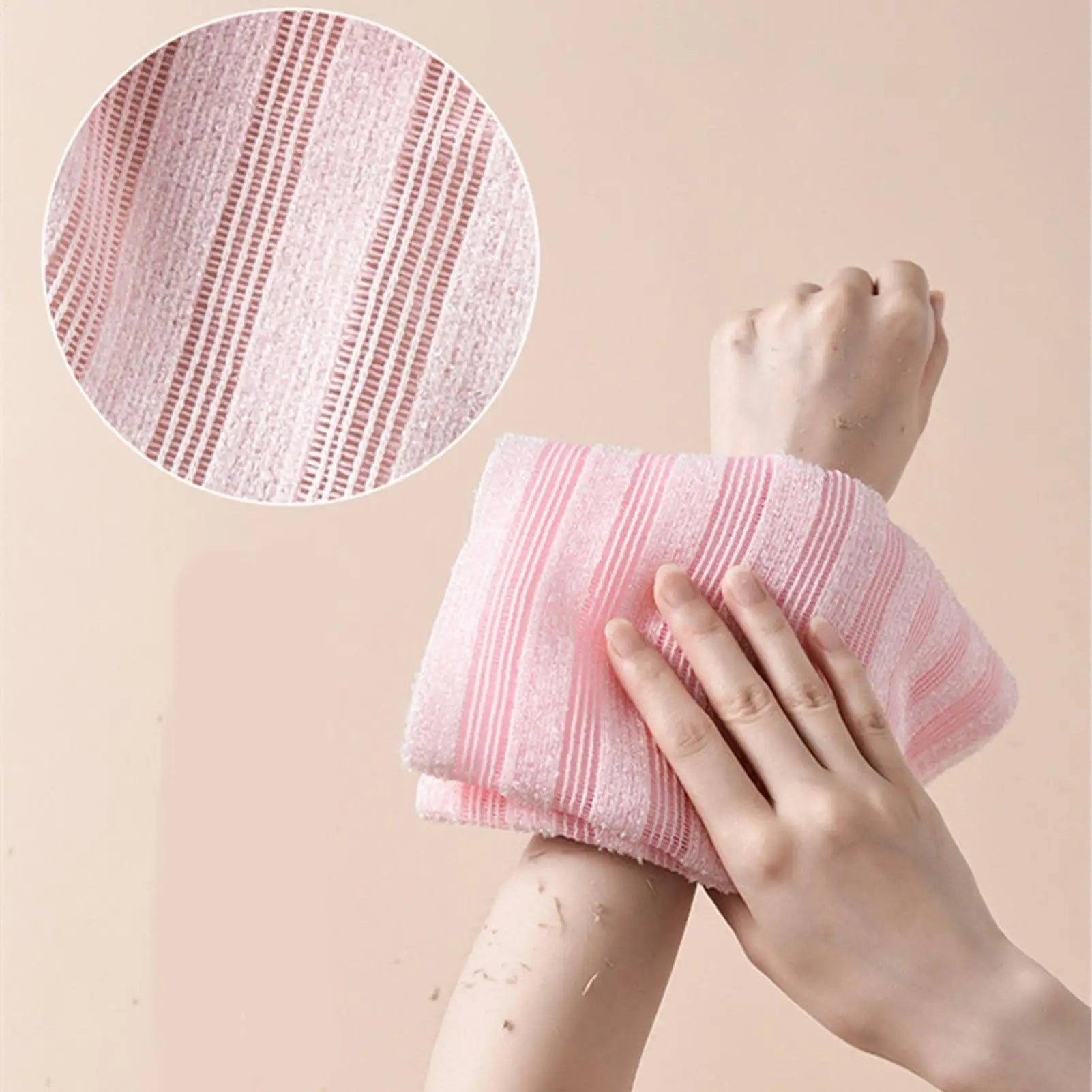 Exfoliating Back Scrubber Towel – Body Wash Cloth for Shower Body Exfoliating Scrubber Zpaxo