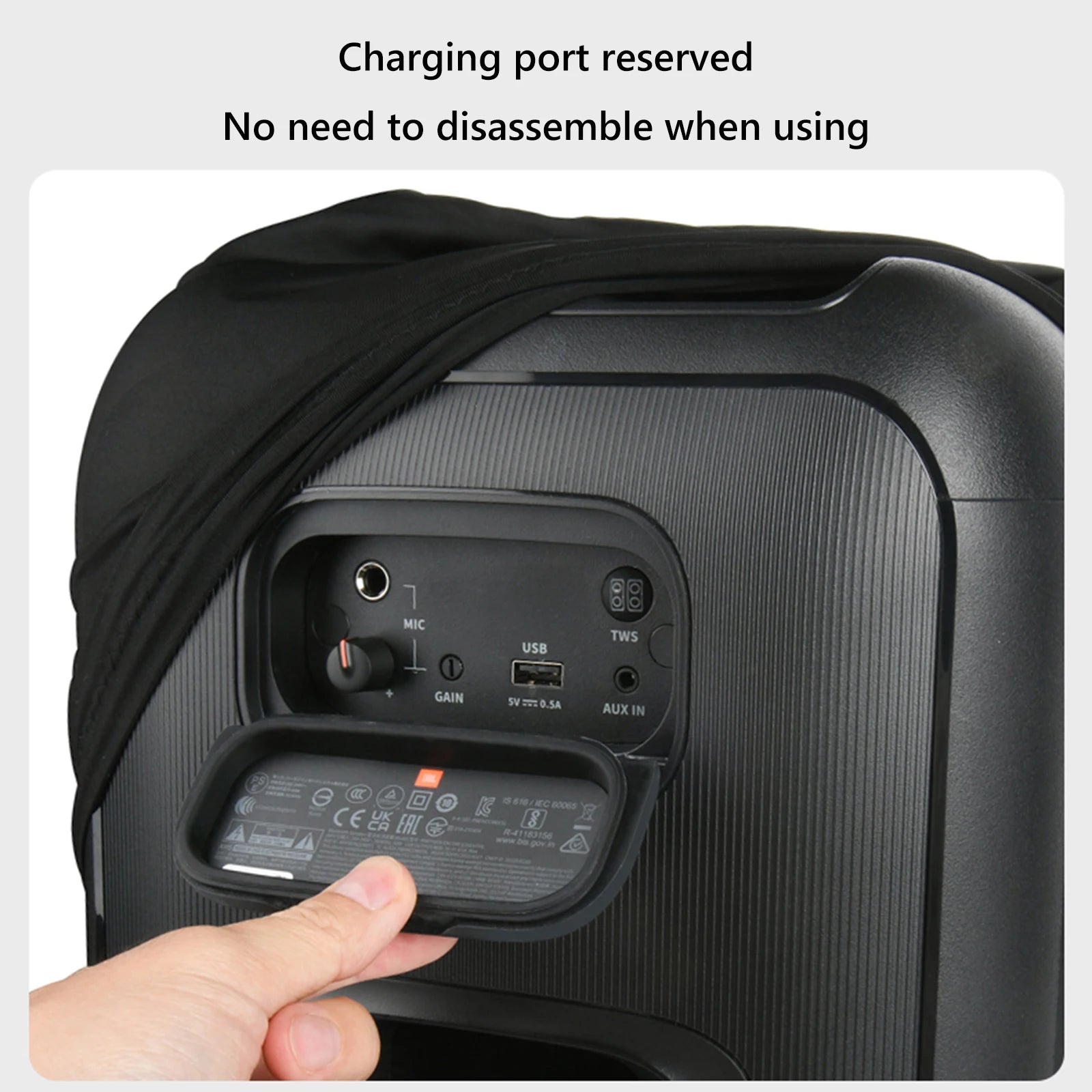 Speaker Case Dust Stretchable Cover Protective Elastic Band Partybox