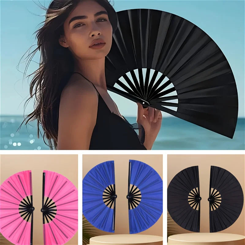 Traditional Portable Folding Fans Chinese Hand Tai Chi Suitable