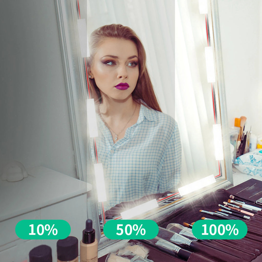USB LED Strip Lights Dressing Mirror Makeup Mirror Lights Dimmable Touch Control Vanity Mirror Lights Bathroom Mirror Light Zpaxo