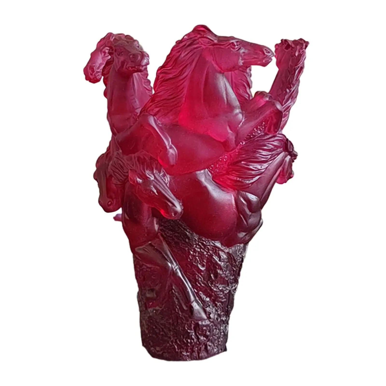 Multi-Horse Shaped Resin Flower Vase | Table Centerpiece Decor Decorative Resin Vase Zpaxo PURPLE