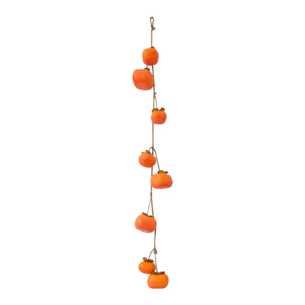 Persimmon String Reusable Decoration Gift Artificial Wreath Garland for Outdoor Bedrooms Living Rooms Front Door Porches Zpaxo Orange