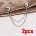 1 Pair Multi-function Magnetic Clothing Clip Chain Metal Buttons