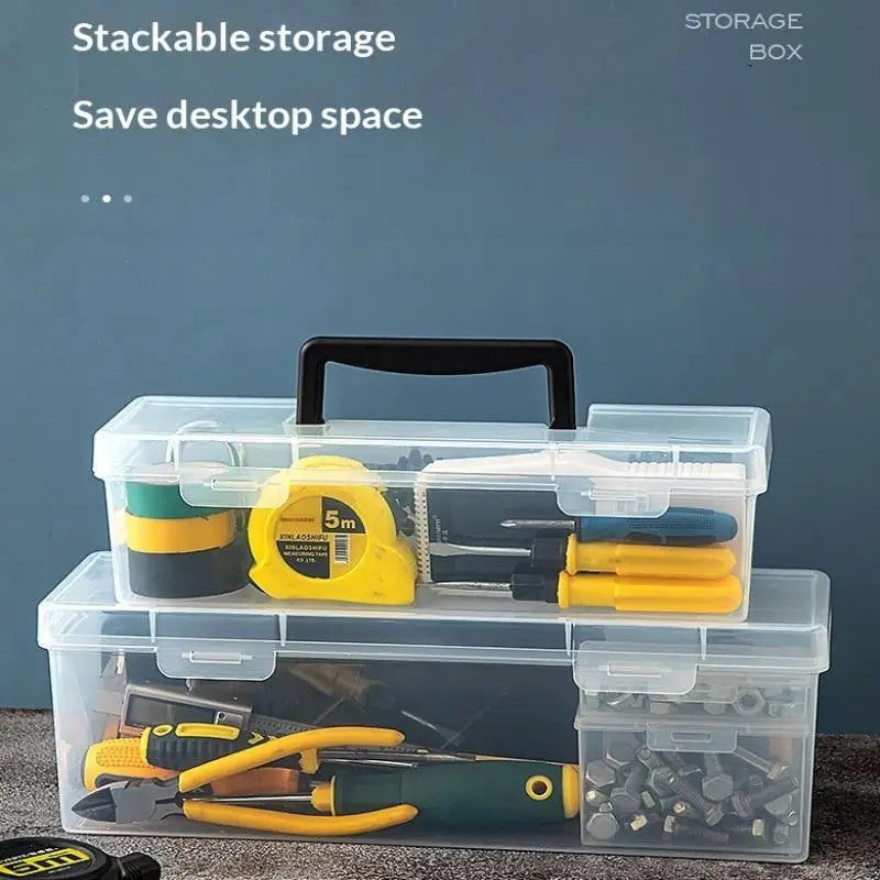 Handheld Tool Parts Storage Box Multi-compartment Organizer Sorting