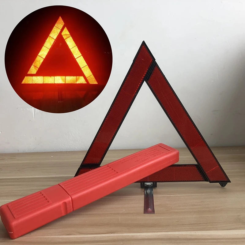 Red Reflective Emergency Warning Triangle | Roadside Safety Emergency Warning Triangle Zpaxo