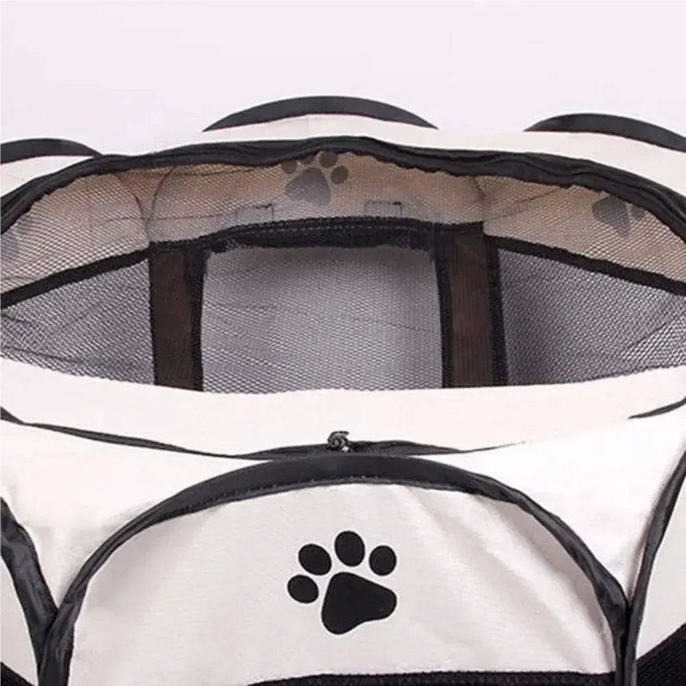 Portable Foldable Pet Tent Kennel Octagonal Fence Puppy Shelter Easy To Use Outdoor Easy Operation Large Dog Cages Cat Fences Zpaxo