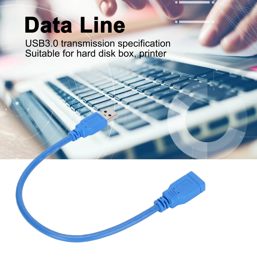 Data Cable Line Male Female USB 3 0 Extension Hard Disk Box Printer