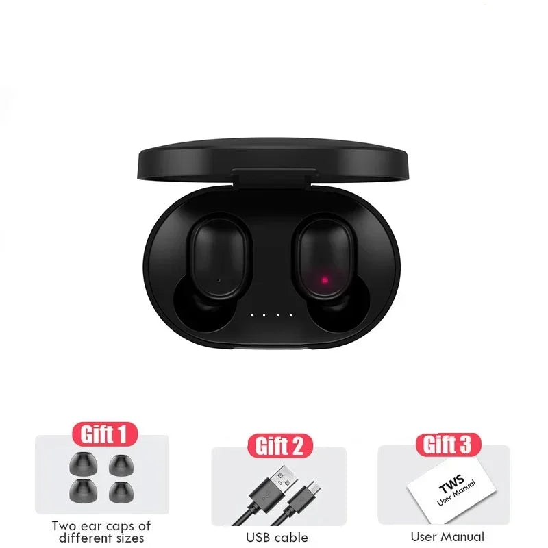 A6S TWS Headphones Wireless Bluetooth Sports Stereo Suitable Android