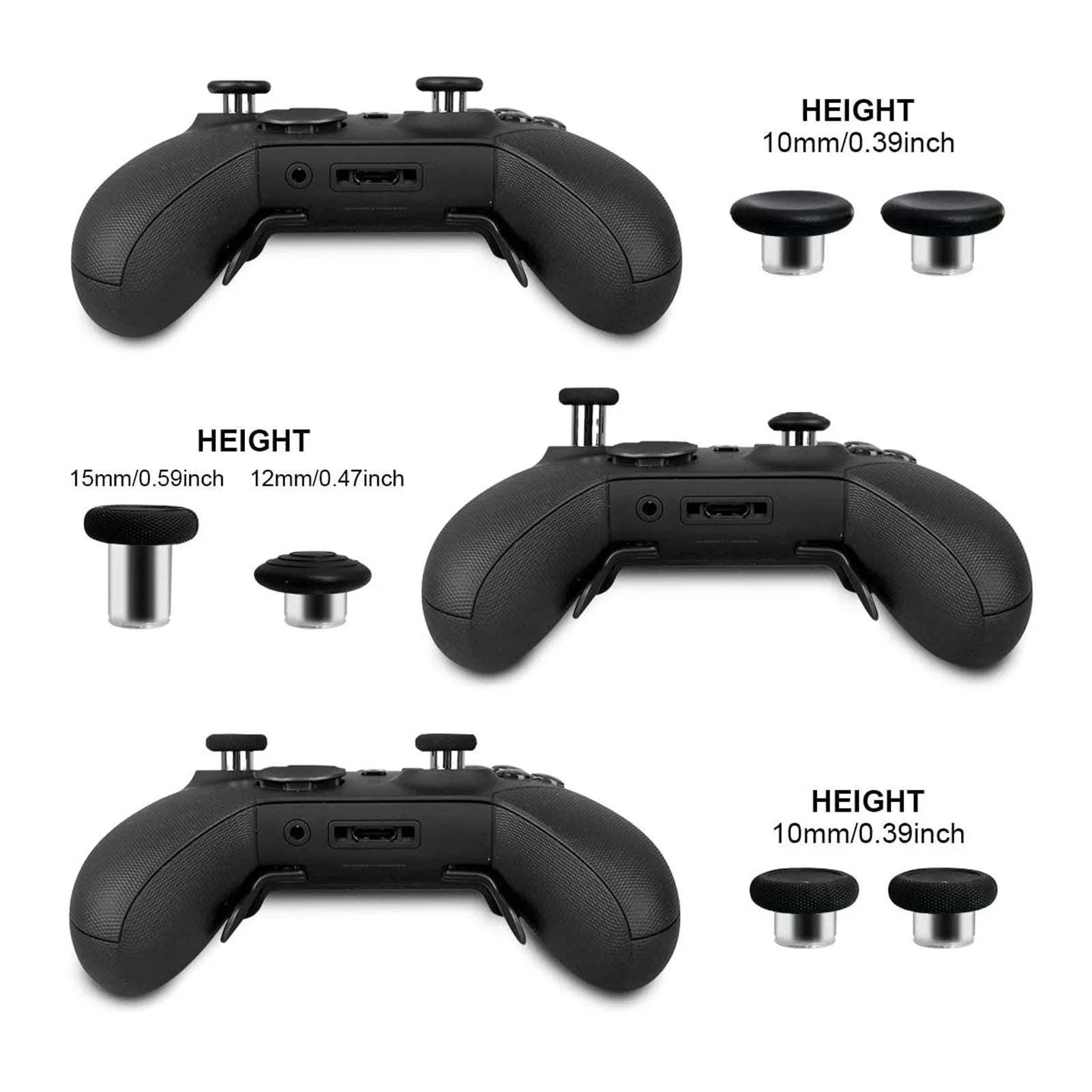 Metal Replacement Joysticks Grip Swap Xbox One Elite Series 2 Mod